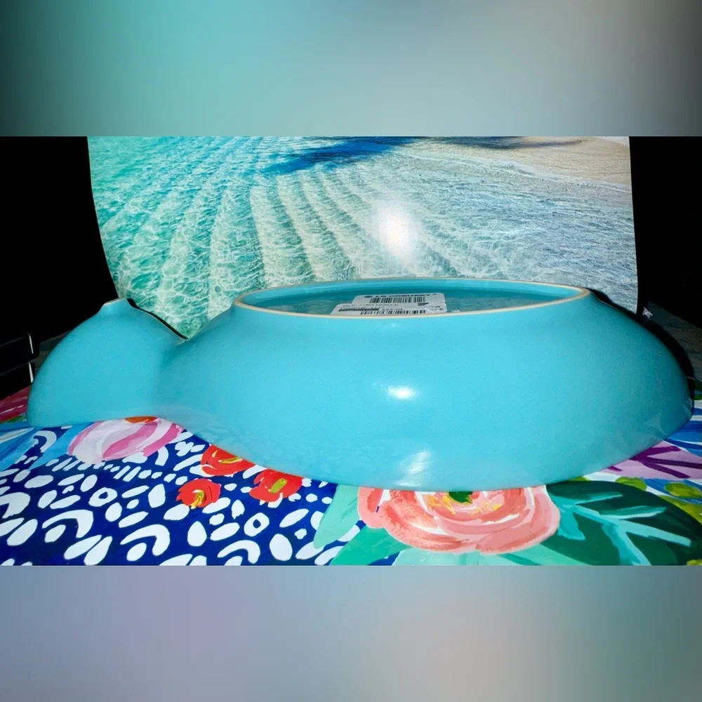 NWT NIB Le Creuset Caribbean Blue Medium Ceramic Stoneware Fish 🐠 Dish 10.5” - Picture 9 of 10